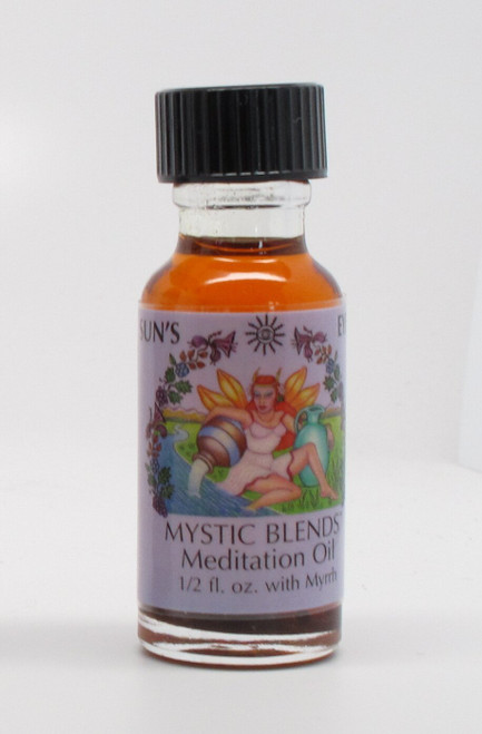 Meditation - Sun's Eye Mystic Blends Oils - 1/2 Ounce Bottle