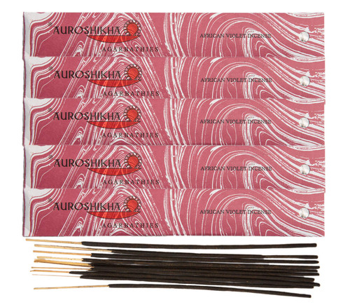 (5-Pack) Auroshikha African Violet Incense 10 Sticks