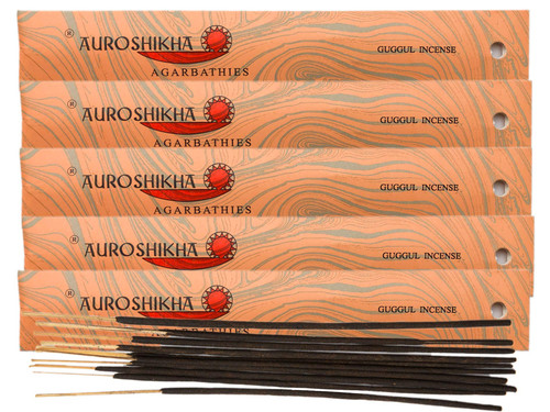 (5-Pack) Auroshikha Guggul Incense 10 Sticks