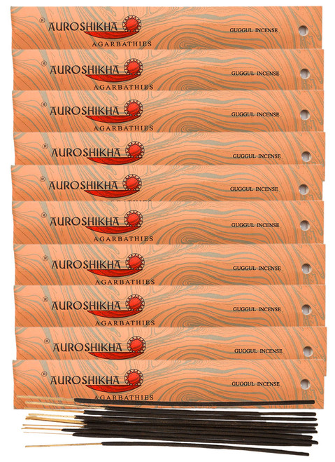 (10-Pack) Auroshikha Guggul Incense 10 Sticks