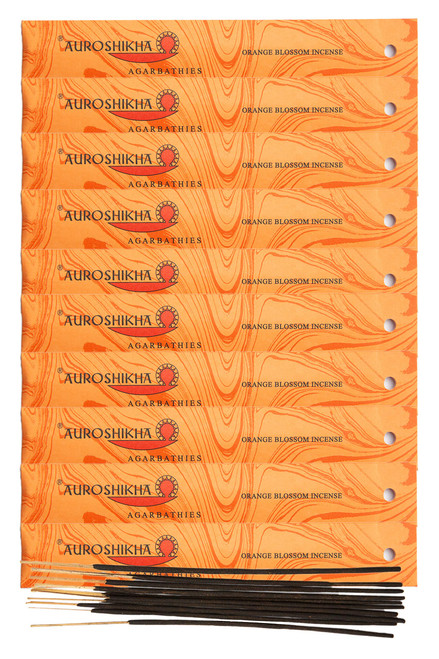 (10-Pack) Auroshikha Orange Blossom Incense 10 Sticks