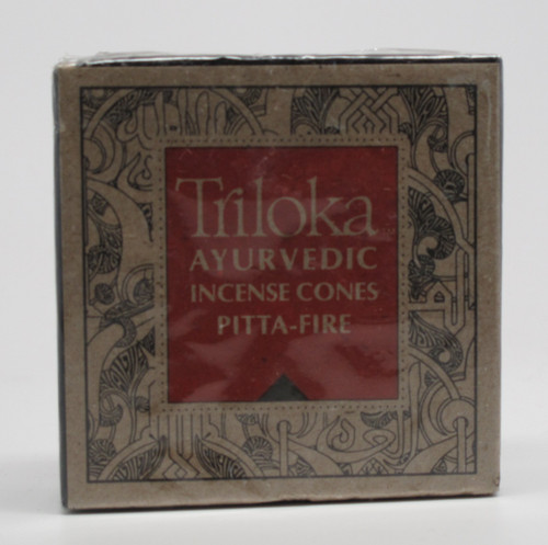 Pitta Fire (Red) Cones - Triloka Ayurvedic Meditation Incense