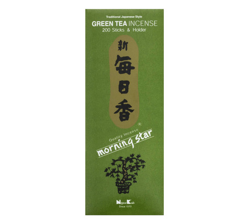 Nippon Kodo Morning Star Green Tea Incense, 200 Sticks
