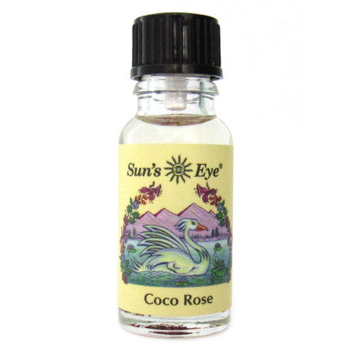 Suns Eye Coco Rose Herbal Fragrance Oil - 1/2 Ounce Bottle