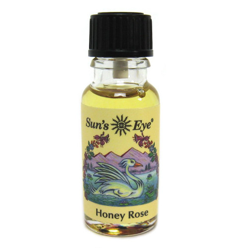 Suns Eye Honey Rose Herbal Fragrance Oil - 1/2 Ounce Bottle