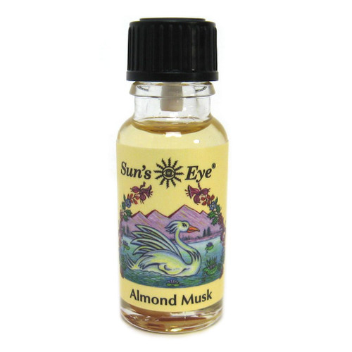 Suns Eye Almond Musk Herbal Fragrance Oil - 1/2 Ounce Bottle
