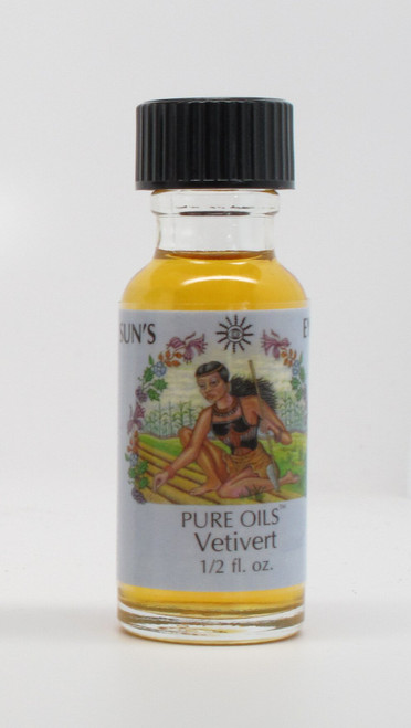 Suns Eye Vetivert Herbal Fragrance Oil - 1/2 Ounce Bottle