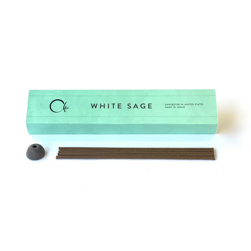 Nippon Kodo Chie White Sage (30 Sticks with Holder), Japanese Quality Incense, Since 1575