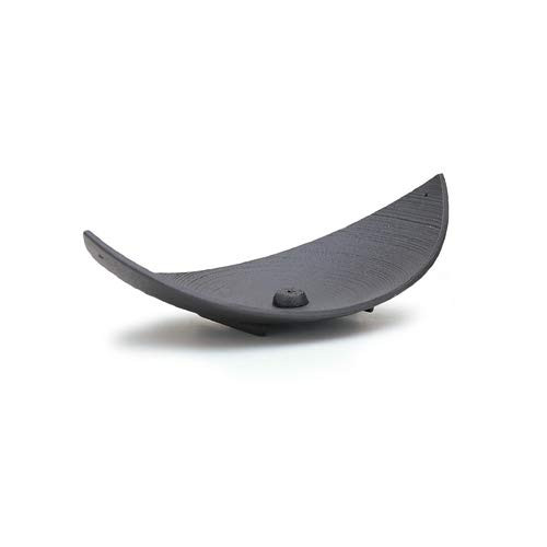 Nippon Kodo Large Bamboo Leaf Cast Iron Incense Holder, 14.17" (79813)