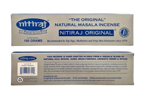 Nitiraj Original Incense Sticks, 100 grams (75-100 Sticks)