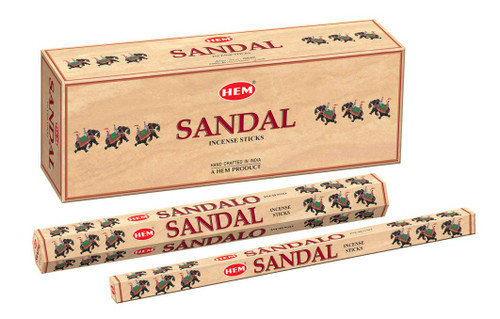 Hem Sandal Incense Sticks - 120 Stick Bulk Box (6 Inner Tubes of 20)