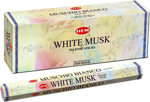 Hem White Musk Incense Sticks - 120 Stick Bulk Box (6 Inner Tubes of 20)