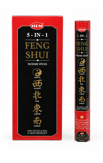 Hem Feng Shui 5-in-1 Incense Sticks - 120 Stick Bulk Box (6 Inner Tubes of 20)