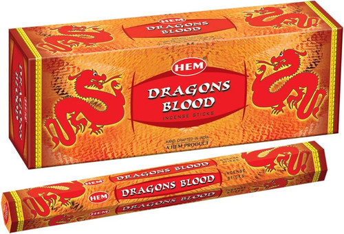 Hem Dragon's Blood Red Incense Sticks - 120 Stick Bulk Box (6 Inner Tubes of 20)