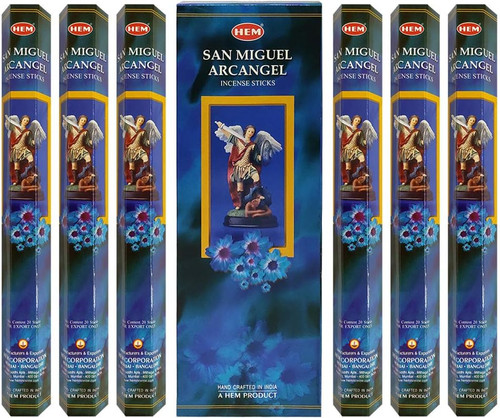 Hem San Miguel Arcangel Incense Sticks 120 Stick Bulk Box (6 Inner Tubes of 20)