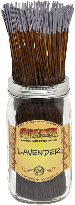 Wild Berry Lavender Incense Sticks, 100 Count Hand-Dipped Aromatic Incense