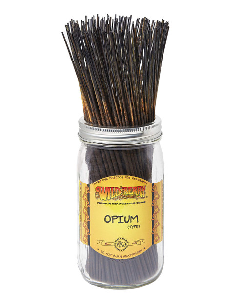 Wild Berry Opium Incense Sticks, 100 Count Hand-Dipped Aromatic Incense