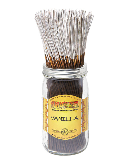 Wild Berry Vanilla Incense Sticks, 100 Count Hand-Dipped Aromatic Incense