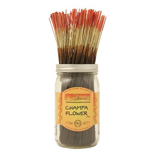 Wild Berry Champa Flower Incense Sticks, 100 Count Hand-Dipped Aromatic Incense