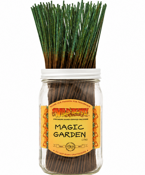 Wild Berry Magic Garden Incense Sticks, 100 Count Hand-Dipped Aromatic Incense