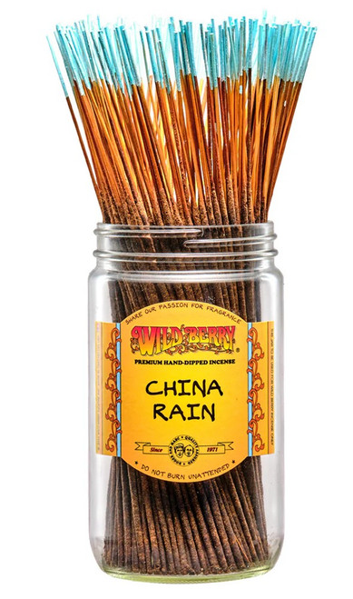 Wild Berry China Rain Incense Sticks, 100 Count Hand-Dipped Aromatic Incense