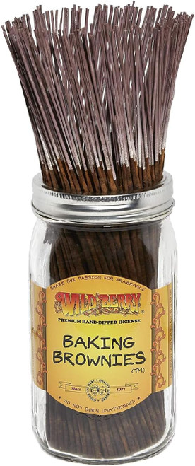 Wild Berry Baking Brownies Incense Sticks, 100 Count Hand-Dipped Aromatic Incense