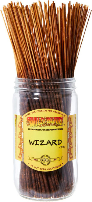 Wild Berry Wizard Incense Sticks, 100 Count Hand-Dipped Aromatic Incense