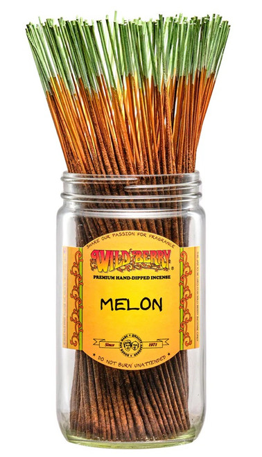 Wild Berry Melon Incense Sticks, 100 Count Hand-Dipped Aromatic Incense