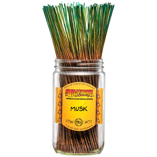 Wild Berry Musk Incense Sticks, 100 Count Hand-Dipped Aromatic Incense