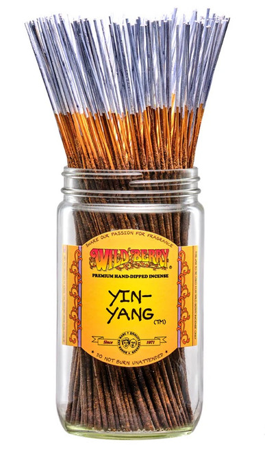 Wild Berry Yin-yang Incense Sticks, 100 Count Hand-Dipped Aromatic Incense