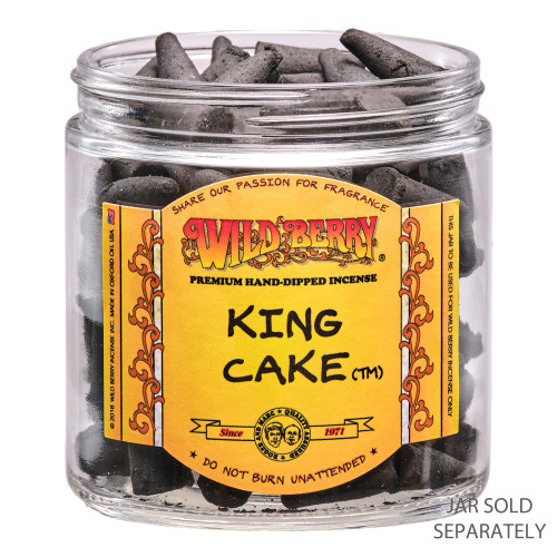 Wild Berry King Cake Incense Cones, 100 Count