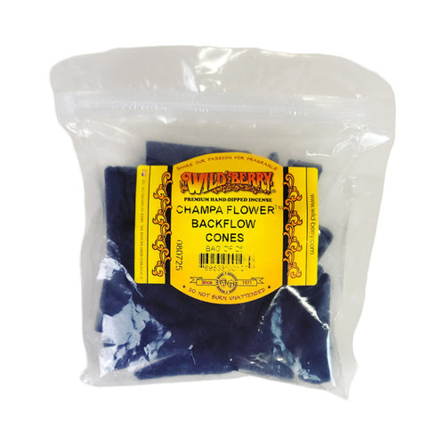 Wild Berry Champa Flower Backflow Incense Cones, 25 Count