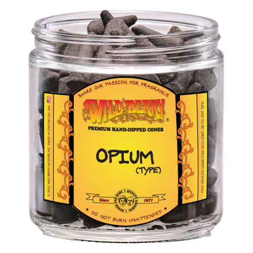 Wild Berry Opium Incense Cones, 100 Count