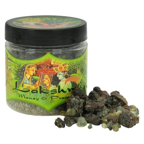 Prabhuji's Gifts Lakshmi Money & Prosperity Resin Incense, 2.4 Oz Jar