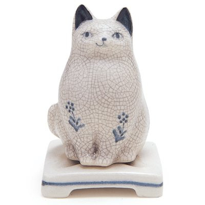 Nippon Kodo - Ceramic Incense Burner - Cat