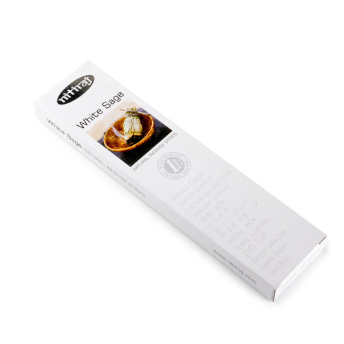 Nitiraj Premium WHITE SAGE Natural Incense Sticks, 25 grams