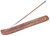 2-Pack Wooden Incense Holder for Sticks with Inlays of Brass 10 inches Long Assorted Styles