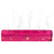 2 Pack - Incense Stick Holder - Coffin Style - Wood Incense Stick Burner with Sun Moon Star Inlays Handmade with Brass Inlays (Pink)