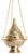 Hanging Brass Burner Censer/Charcoal Incense Burner, 4.5" H