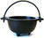 Cast Iron Cauldron with Handle for Smudging, Incense Burning (5" x 3" Inches)