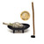 Cast Iron Incense Burner 4x2 Inch - for Smudging, Incense, Rituals, Decoration