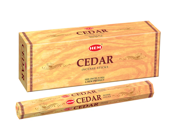 Hem Cedar Incense Sticks - 120 Stick Bulk Box (6 Inner Tubes of 20)