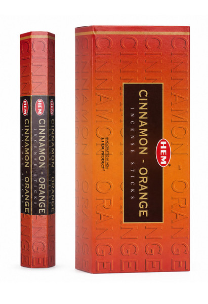 Hem Cinnamon Orange Incense Sticks - 120 Stick Bulk Box (6 Inner Tubes of 20)
