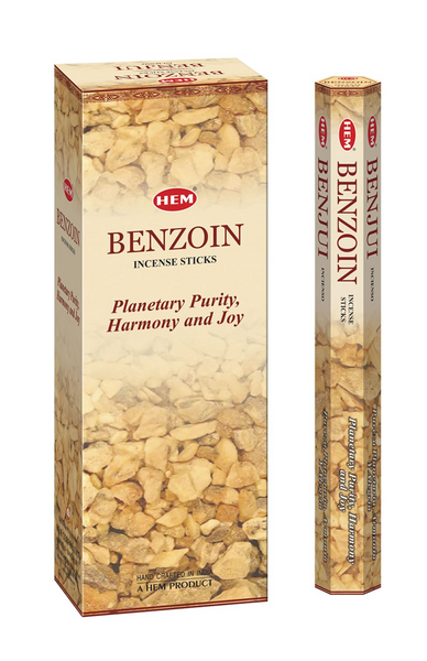 Hem Benzoin Incense Sticks - 120 Stick Bulk Box (6 Inner Tubes of 20)