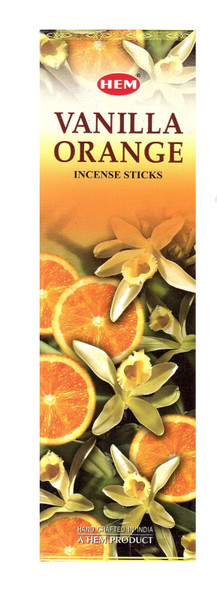Hem Vanilla Orange Incense Sticks - 120 Stick Bulk Box (6 Inner Tubes of 20)