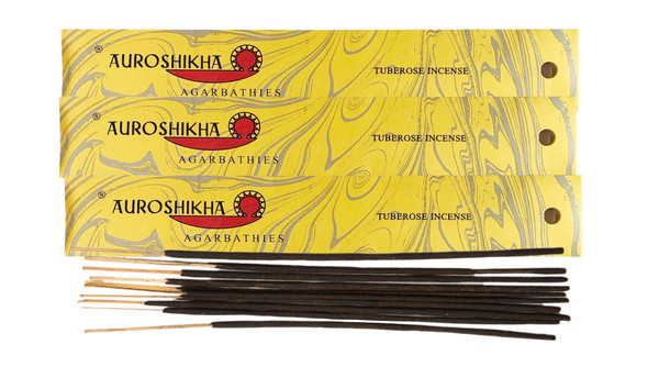 (3-Pack) Auroshikha Tuberose Incense 10 Sticks