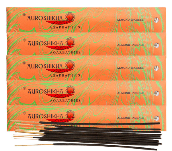 (5-Pack) Auroshikha Almond Incense 10 Sticks