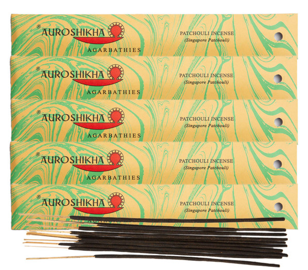 (5-Pack) Auroshikha Patchouli Incense 10 Sticks
