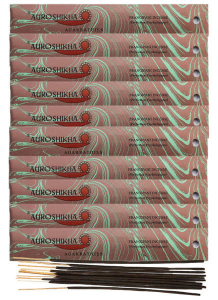 (10-Pack) Auroshikha Frangipani Incense 10 Sticks