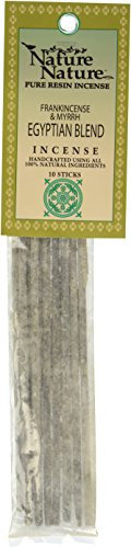 Egyptian Blend Frankincense and Myrrh Pure Resin Over Stick Incense - Nature Nature - 10 Sticks